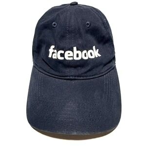Pacific Headwear Facebook Logo Navy Blue Embroidered Dad Hat Adjustable Meta